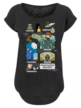 Рубашка F4NT4STIC Phantastische Tierwesen, черный