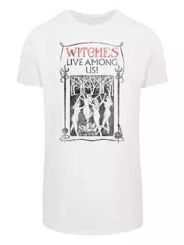 Рубашка F4NT4STIC Phantastische Tierwesen Fantastic Beasts Witches Live Among Us, белый