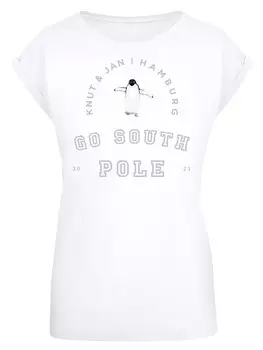 Рубашка F4Nt4Stic Pinguin Knut & Jan Hamburg, белый