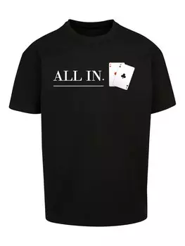 Рубашка F4NT4STIC Poker All In Karten, черный