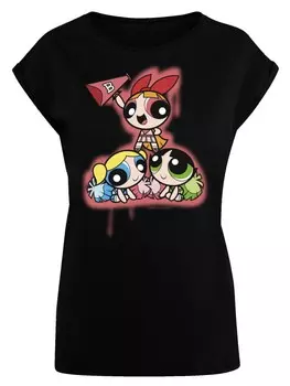 Рубашка F4NT4STIC Powerpuff Girls Cheerleaders, черный