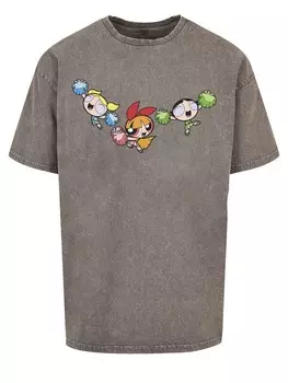 Рубашка F4NT4STIC Powerpuff Girls Cheerleaders, цвет Muddy colored