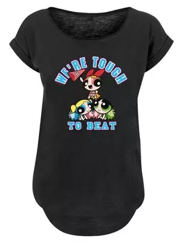 Рубашка F4NT4STIC Powerpuff Girls Tough To Beat, черный