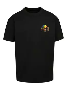 Рубашка F4NT4STIC Rainbow Turtle, черный