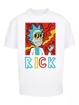 Рубашка F4NT4STIC Rick und Morty Cool Rick, белый