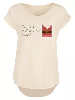 Рубашка F4NT4STIC Santa Letter Weihnachten, цвет Cream/Sand