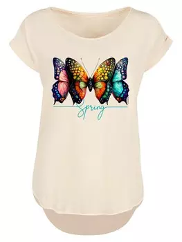 Рубашка F4NT4STIC Schmetterling Illusion, песок