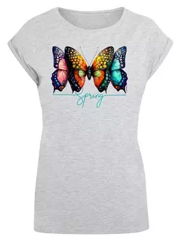 Рубашка F4Nt4Stic Schmetterling Illusion, серый