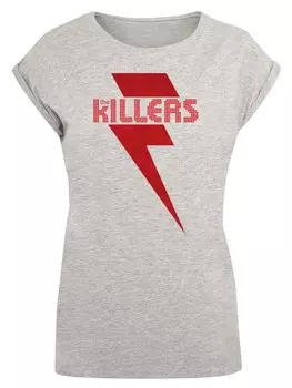 Рубашка F4Nt4Stic, серый/светло-серый