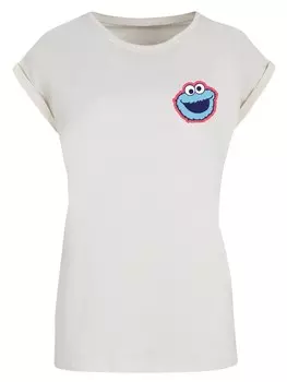 Рубашка F4NT4STIC Sesame Street Cookie Monster, экрю