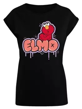 Рубашка F4NT4STIC Sesame Street Elmo NO, черный
