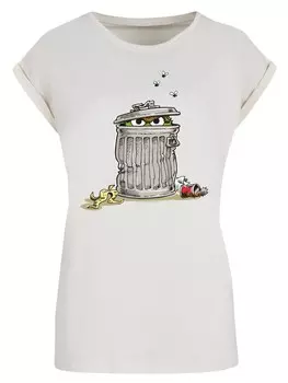 Рубашка F4NT4STIC Sesame Street Oscar Tresh Box, песочный