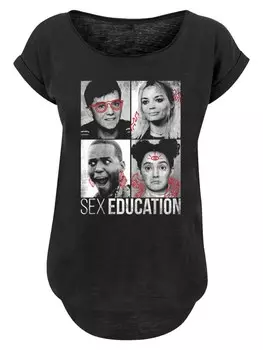 Рубашка F4NT4STIC Sex Education Class Photos Netflix TV Series, черный