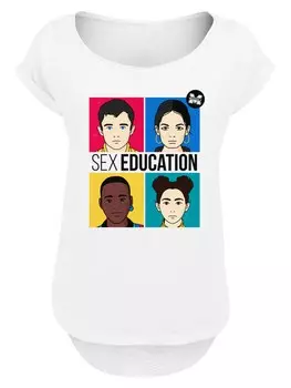 Рубашка F4NT4STIC Sex Education Netflix TV Series, белый