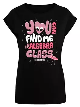 Рубашка F4NT4STIC Sex Education You can Find Me In Algebra Class Netflix TV Series, черный