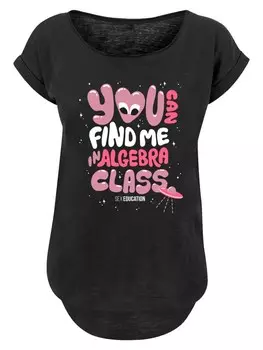 Рубашка F4NT4STIC Sex Education You can Find Me In Algebra Class Netflix TV Series, пятнистый черный