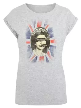 Рубашка F4NT4STIC Sex Pistols God Save The Queen, светло-серый