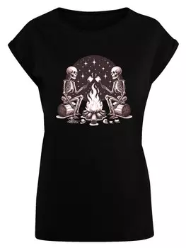 Рубашка F4NT4STIC Skeletons Campfire Mashmallow, черный