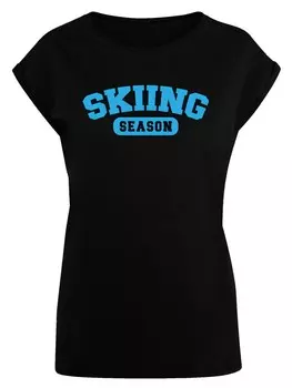 Рубашка F4NT4STIC Skiing Season Winter Sport, черный