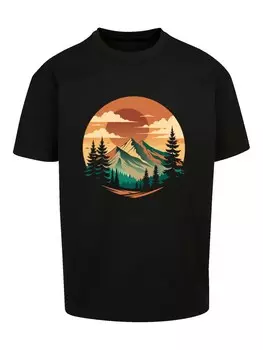 Рубашка F4NT4STIC Sonnenuntergang Berglandschaft, черный