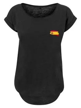 Рубашка F4NT4STIC Spain Spanien Flagge, черный