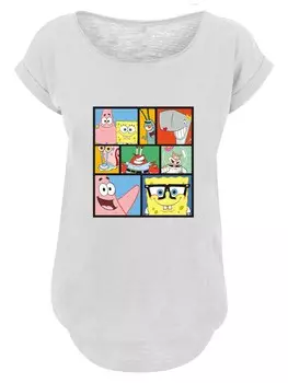 Рубашка F4Nt4Stic Spongebob Schwammkopf, белый