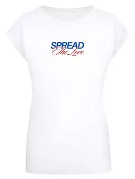 Рубашка F4NT4STIC Spread The Love Valentinstag, белый