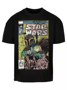 Рубашка F4NT4STIC Star Wars Boba Fett Comic, черный