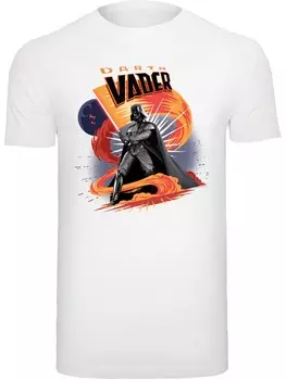 Рубашка F4NT4STIC Star Wars Darth Vader Swirling Fury, белый