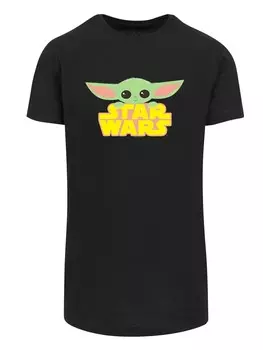 Рубашка F4NT4STIC Star Wars Mandalorian Child With Logo, черный