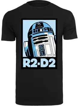Рубашка F4NT4STIC Star Wars R2-D2 Poster, черный