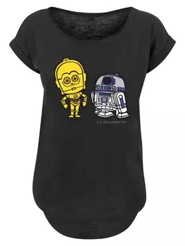 Рубашка F4Nt4Stic Star Wars Resistance Droids Chest Print, черный
