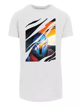 Рубашка F4NT4STIC Star Wars The Mandalorian Glare, белый