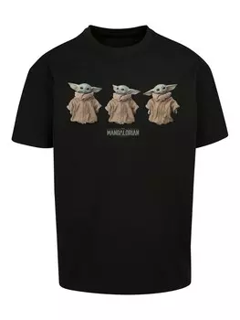Рубашка F4NT4STIC Star Wars The Mandalorian The Child Poses, черный