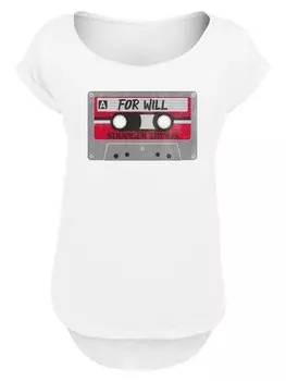 Рубашка F4NT4STIC Stranger Things Cassette For Will Netflix TV Series, белый