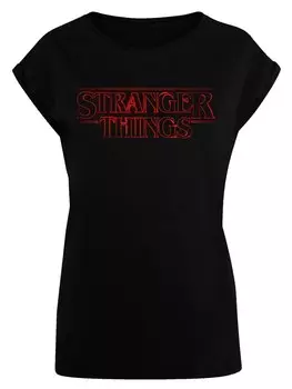 Рубашка F4NT4STIC Stranger Things Netflix TV Series, черный