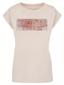 Рубашка F4NT4STIC Stranger Things Netflix TV Series, песочный