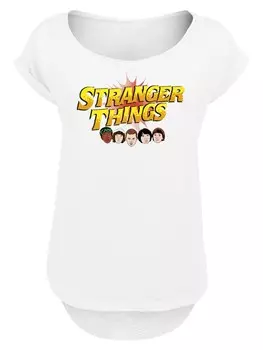 Рубашка F4NT4STIC Stranger Things Netflix TV Series, белый