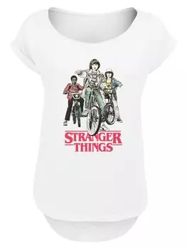 Рубашка F4NT4STIC Stranger Things Netflix TV Series, белый