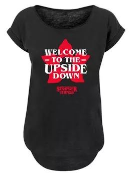 Рубашка F4NT4STIC Stranger Things Upside Down Dreams Netflix TV Series, черный