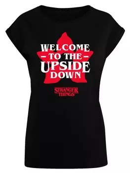 Рубашка F4NT4STIC Stranger Things Upside Down Dreams Netflix TV Series, черный