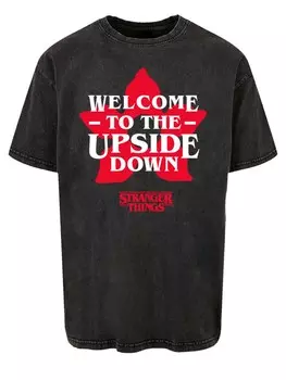 Рубашка F4NT4STIC Stranger Things Upside Down Dreams Netflix TV Series, черный