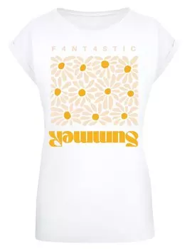 Рубашка F4NT4STIC Summer Sunflower, белый