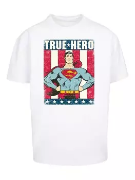 Рубашка F4NT4STIC Superman Superheld True Hero, белый