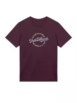 Рубашка F4NT4STIC Surviving Fatherhood, цвет Aubergine