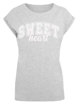 Рубашка F4NT4STIC Sweet Heart Uni Valentinstag, пятнистый серый