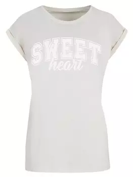 Рубашка F4NT4STIC Sweet Heart Valentinstag, песочный