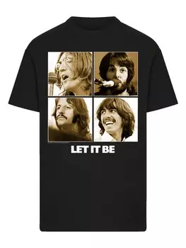 Рубашка F4NT4STIC The Beatles, черный