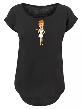 Рубашка F4NT4STIC The Flintstones Wilma Flintstone Classic Pose, пестрый черный
