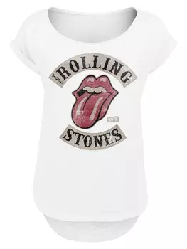 Рубашка F4NT4STIC The Rolling Stones Tour78 Blk, белый